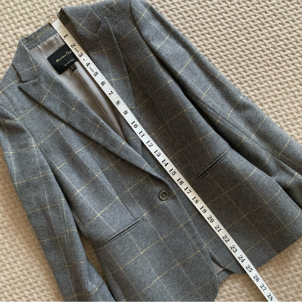 Massimo Dutti Gray Checked Suit - Picture 12 of 16